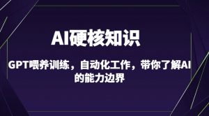 AI硬核知识-GPT喂养训练,自动化工作,带你了解AI的能力边界(10节课)-聚富社