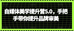 自媒体美学提升营5.0,手把手带你提升品牌审美-聚富社