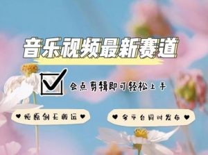 音乐视频赛道最新玩法,纯原创不违规,可所有平台同时发布,会点剪辑即可轻松拿捏【揭秘】-聚富社