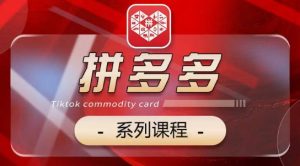 2024拼多多系列课,【基础】【运营】【活动】【推广】【玩法】5大模块-聚富社