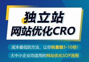 独立站网站优化CRO,成本最低的方法,让你销量翻3-10倍-聚富社