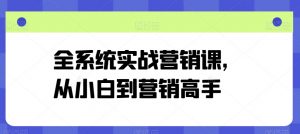 全系统实战营销课,从小白到营销高手-聚富社