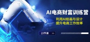 AI电商-财富训练营:利用AI绘画与设计,提升电商工作效率(23节课)-聚富社