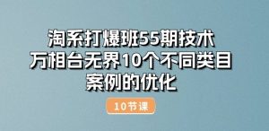 淘系打爆班55期技术:万相台无界10个不同类目案例的优化(10节)-聚富社