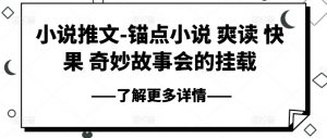 小说推文-锚点小说 爽读 快果 奇妙故事会的挂载-聚富社