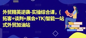 外贸精英逆袭-实操综合课,(拓客+谈判+展会+TK)智能一站式外贸加油站-聚富社