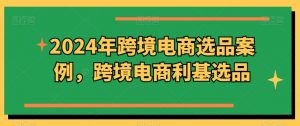 2024年跨境电商选品案例,跨境电商利基选品(更新)-聚富社