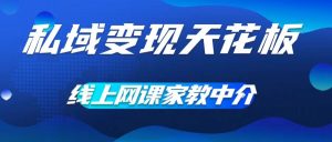 私域变现天花板,网课家教中介,只做渠道和流量,让大学生给你打工,0成本实现月入五位数【揭秘】-聚富社