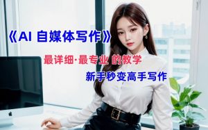 AI自媒体文章创作全网最详细教程,新手秒变写作高手,多方位发展-聚富社
