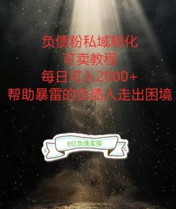 负债粉掘金计划,帮助负债者解决问题,债务规划,债务重组,最好的变现方式【揭秘】-聚富社