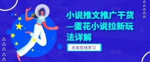 小说推文推广干货—蛋花小说拉新玩法详解-聚富社