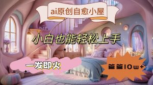 ai原创治愈小屋,小白也能轻松上手,一发即火,篇篇10w+【揭秘】-聚富社