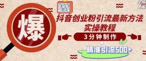 轻松制作创业类视频,一天被动加精准创业粉500+【揭秘】-聚富社