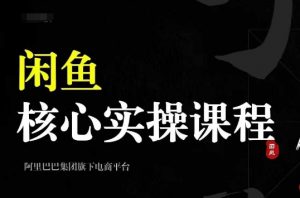 2024闲鱼核心实操课程,从养号、选品、发布、销售,教你做一个出单的闲鱼号-聚富社