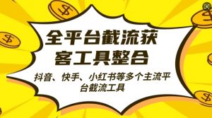 全平台截流获客工县整合全自动引流,日引2000+精准客户【揭秘】-聚富社