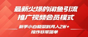 闲鱼引流推广影视会员,0成本就可以操作,新手小白月入过W+【揭秘】-聚富社
