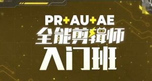 PR+AU+AE全能剪辑师入门班,剪辑入门必学课程-聚富社