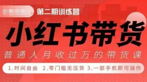 小Red书带货42天训练营 2.0版,宝妈+自由职+上班族+大学生,提高副业收入的大红利项目-聚富社