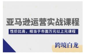 亚马逊运营实战课程,亚马逊从入门到精通,性价比高,相当于市面万元以上元课程-聚富社