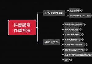 古木抖音起号作弊方法鱼塘起号,获取更多流量,卖更多的钱-聚富社