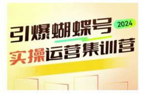 引爆蝴蝶号实操运营,助力你深度掌握蝴蝶号运营,实现高效实操,开启流量变现之路-聚富社