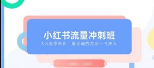 小红书流量冲刺班2025,最懂小红书的女人,快速教你2025年入局小红书-聚富社
