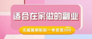 适合在家做的副业,小红书冷知识账号,无脑复制粘贴一单变现300-聚富社