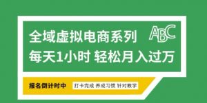 全域虚拟电商变现系列,通过平台出售虚拟电商产品从而获利-聚富社