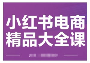 小红书电商精品大全课,快速掌握小红书运营技巧,实现精准引流与爆单目标,轻松玩转小红书电商-聚富社