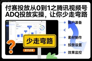 付赛投放从0到1之腾讯视频号ADQ投放实操，让你少走弯路-聚富社