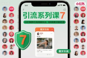 引流系列课7，小红书矩阵引流获客新玩法，低风险图文高效引流-聚富社