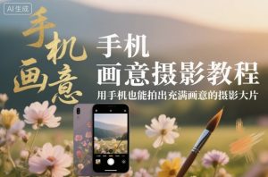 手机画意摄影教程,用手机也能拍出充满画意的摄影大片-聚富社