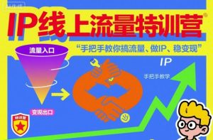 IP线上流量特训营，手把手教你搞流量、做IP、稳变现-聚富社