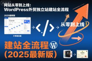 网站从零到上线:WordPress外贸独立站建站全流程(2025最新版)-聚富社