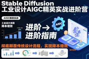 Stable Diffusion工业设计AIGC精英实战进阶营,彻底颠覆传统设计流程,实现降本增效-聚富社