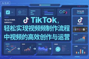TikTok中视频制做流程,轻松实现Tk中视频的高效创作与运营-聚富社