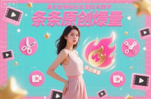 美女视频搬运去重技术教学，条条原创爆量-聚富社