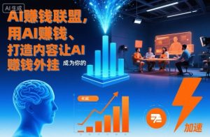 AI賺钱联盟，用AI賺钱、打造内容让AI成为你的賺钱外挂-聚富社