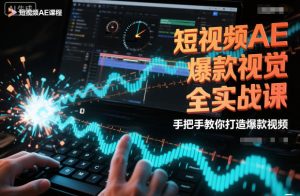 短视频AE爆款视觉全实战课，手把手教你打造爆款视频-聚富社