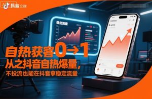 自热获客从0到1之抖音自热爆量,不投流也能在抖音拿稳定流量-聚富社