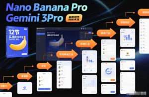 Nano Banana Pro Gemini 3Pro，最新创作实战课，12节实战向技术流，职场降维打击-聚富社