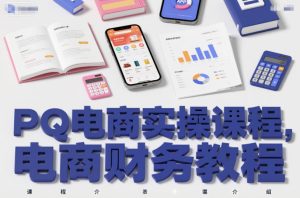PQ电商实操课程,电商财务教程-聚富社