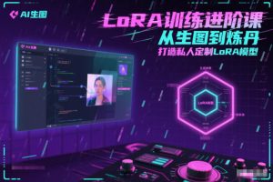LoRA训练进阶课，从生图到炼丹，打造私人定制LoRA模型-聚富社