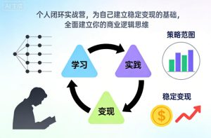 个人闭环实战营,为自己建立稳定变现的基础,全面建立你的商业逻辑思维-聚富社