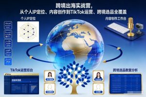 跨境出海实战营，从个人IP定位、内容创作到TikTok运营、跨境选品全覆盖-聚富社