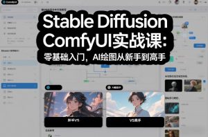 Stable Diffusion ComfyUI实战课：零基础入门，AI绘图从新手到高手-聚富社