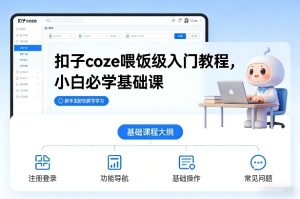 扣子coze喂饭级入门教程，小白必学基础课-聚富社