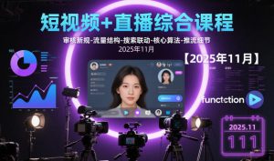 短视频+直播综合课程，审核新规-流量结构-搜索联动-核心算法-推流细节【更新】-聚富社