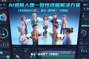 AI视频人物一致性终极解决方案(含多角色对口型),看这一篇就够了(完整版)-聚富社