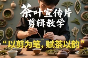 茶叶宣传片剪辑教学,以剪为笔,赋茶以韵,新手也能拍出高级感-聚富社